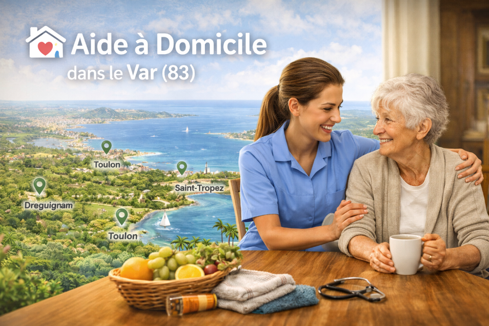 Carte des zones d’intervention aide à domicile dans le Var